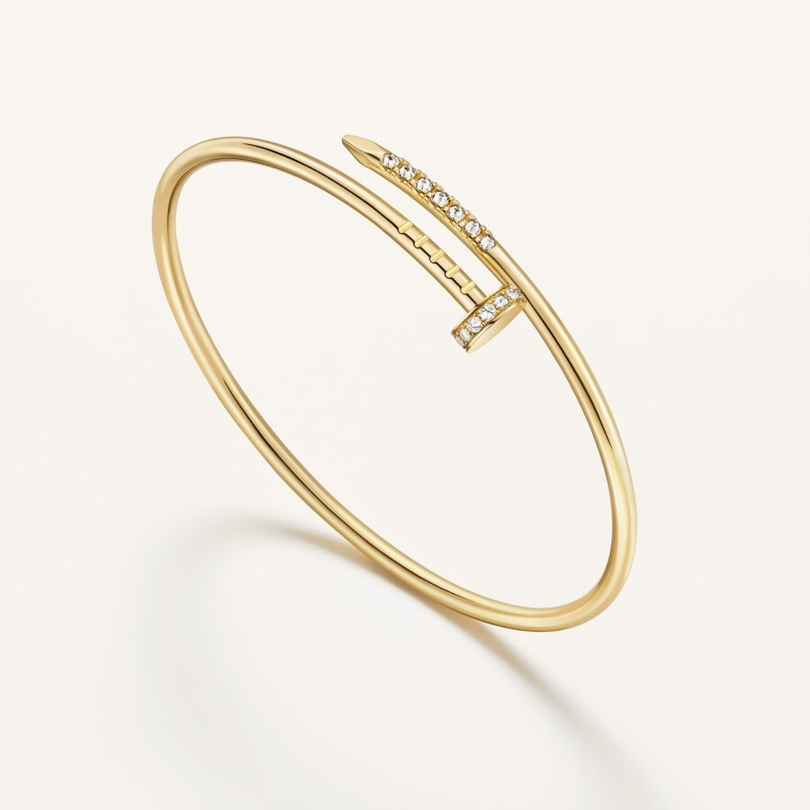 juste un clou bracelet small model reverse-set diamonds