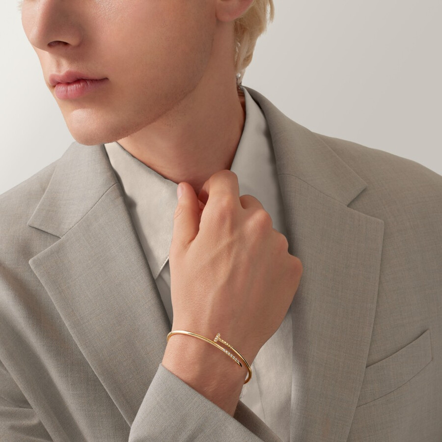 juste un clou bracelet small model reverse-set diamonds