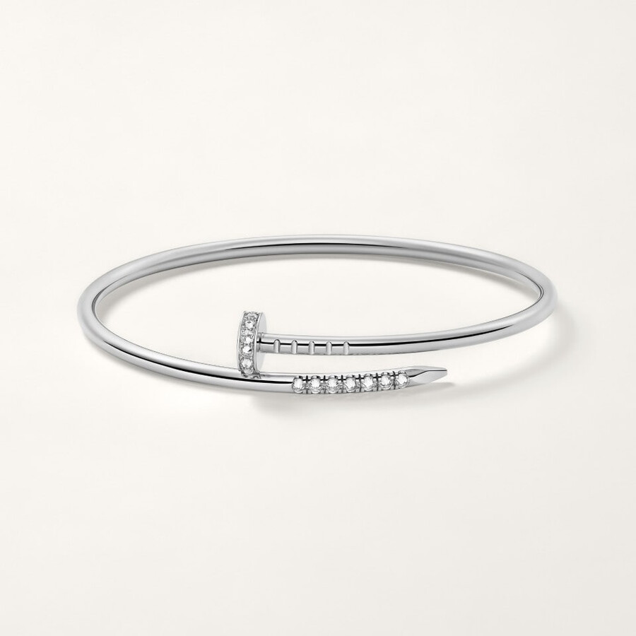juste un clou bracelet small model reverse-set diamonds
