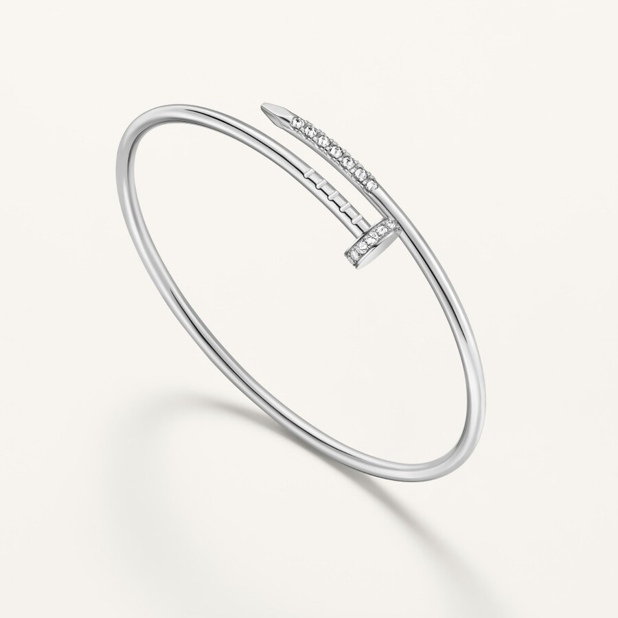 juste un clou bracelet small model reverse-set diamonds