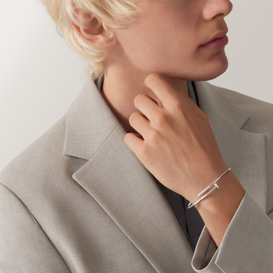 juste un clou bracelet small model reverse-set diamonds