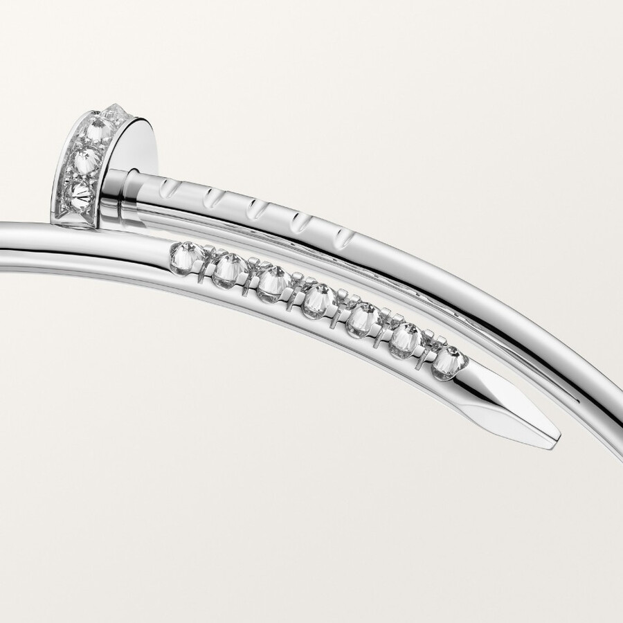 juste un clou bracelet small model reverse-set diamonds
