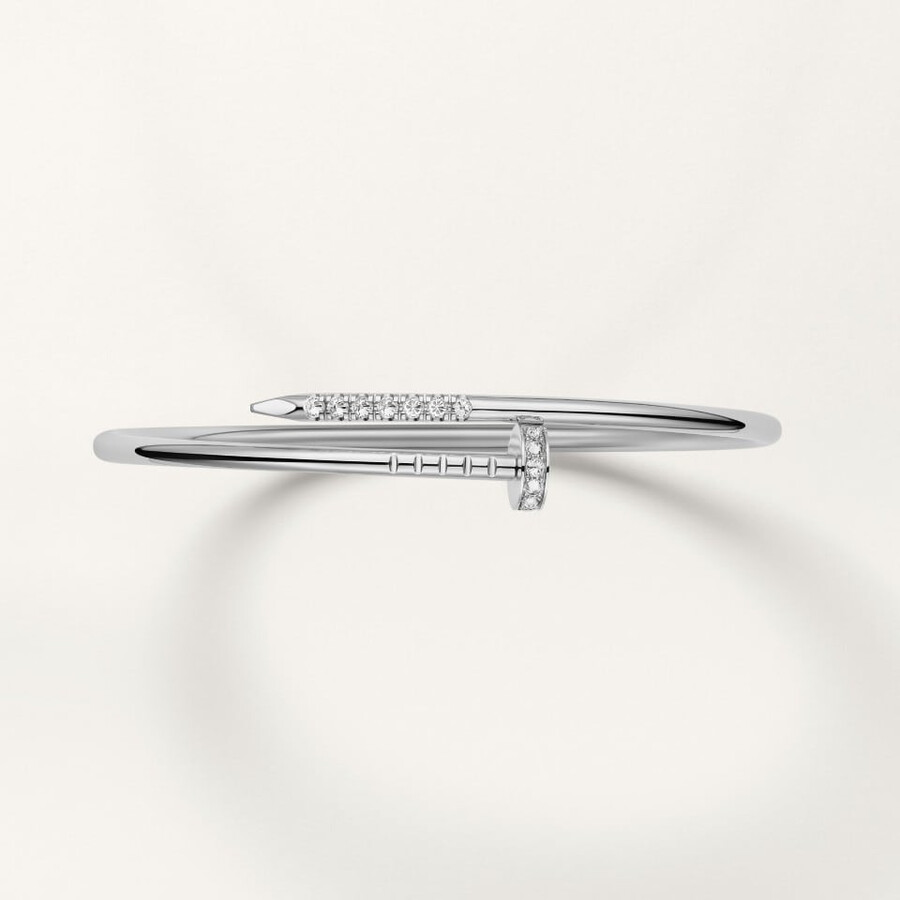 juste un clou bracelet small model reverse-set diamonds