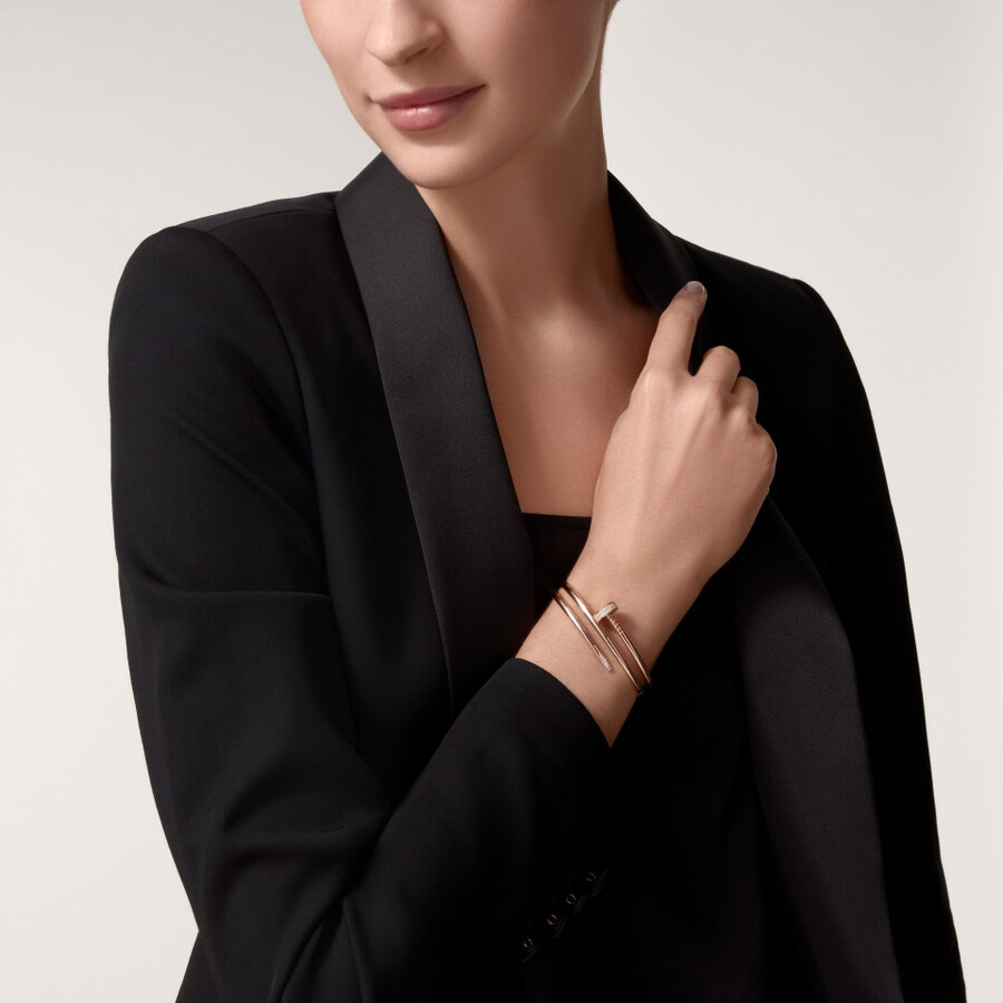 juste un clou bracelet double diamonds