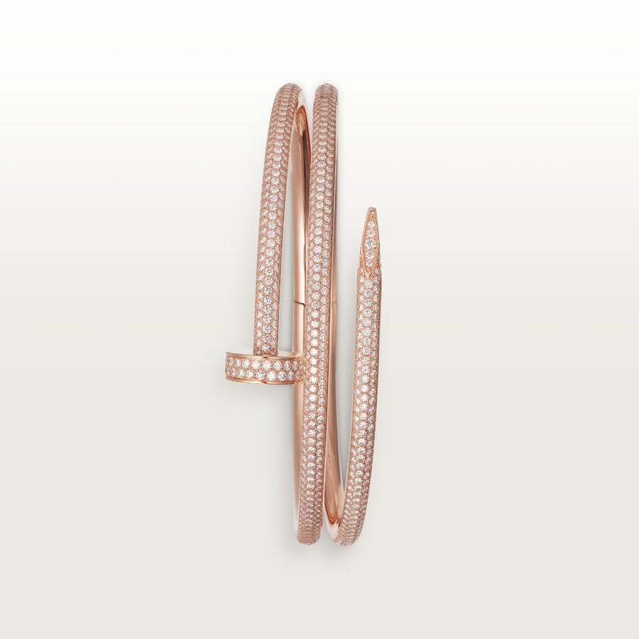 juste un clou bracelet double half-paved
