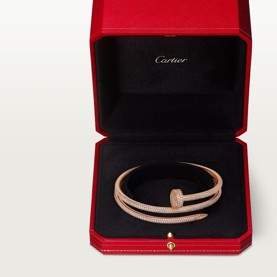 juste un clou bracelet double half-paved