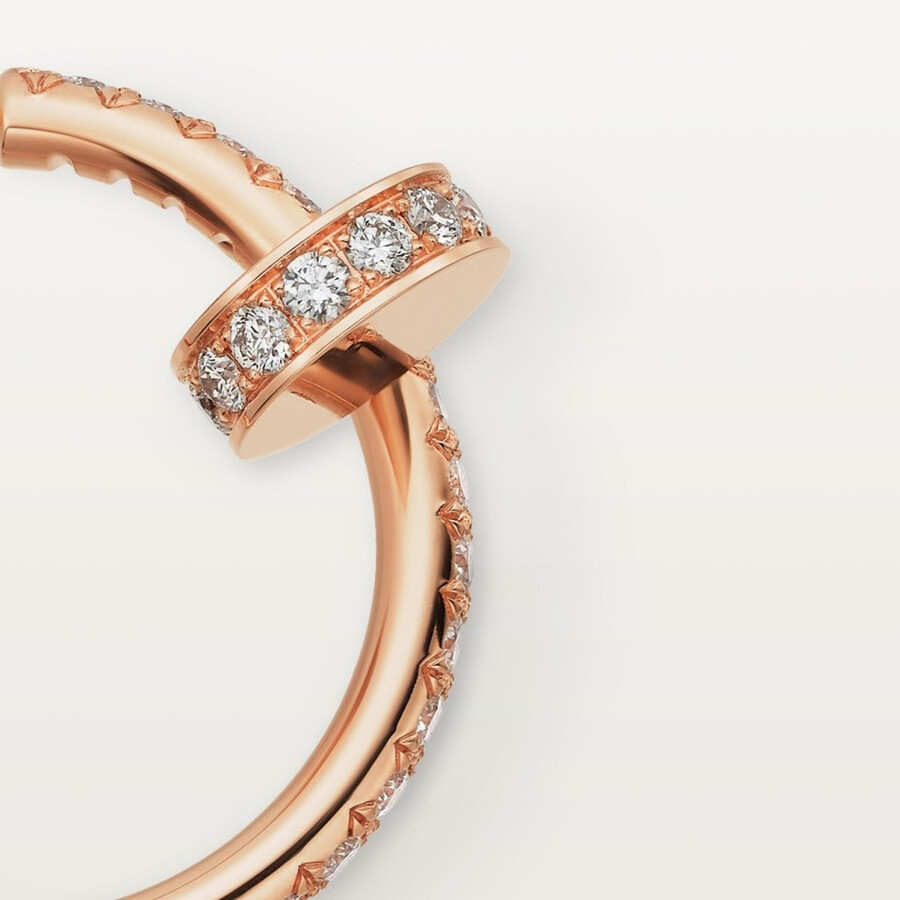 juste un clou hoop earrings small model paved