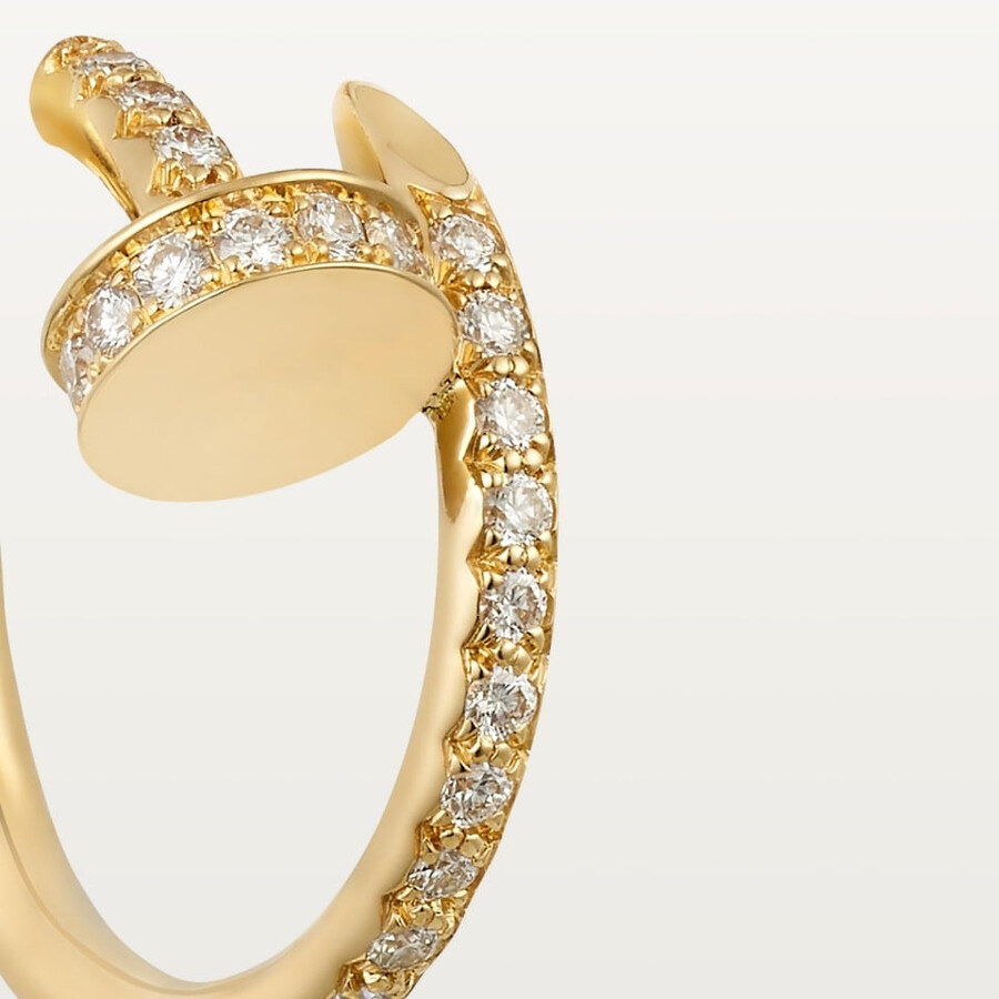 juste un clou hoop earrings small model paved