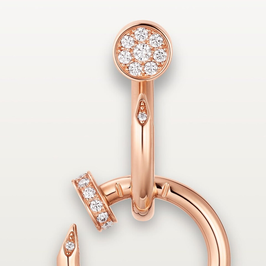 juste un clou earrings double diamonds