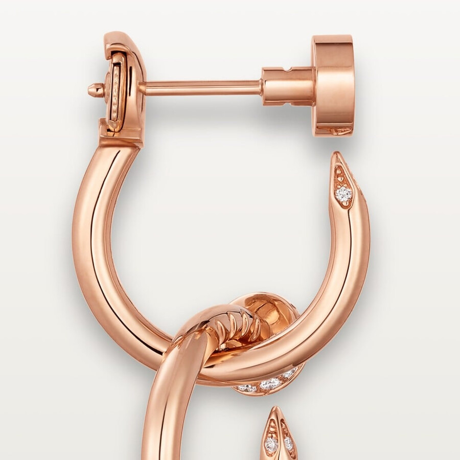 juste un clou earrings double diamonds