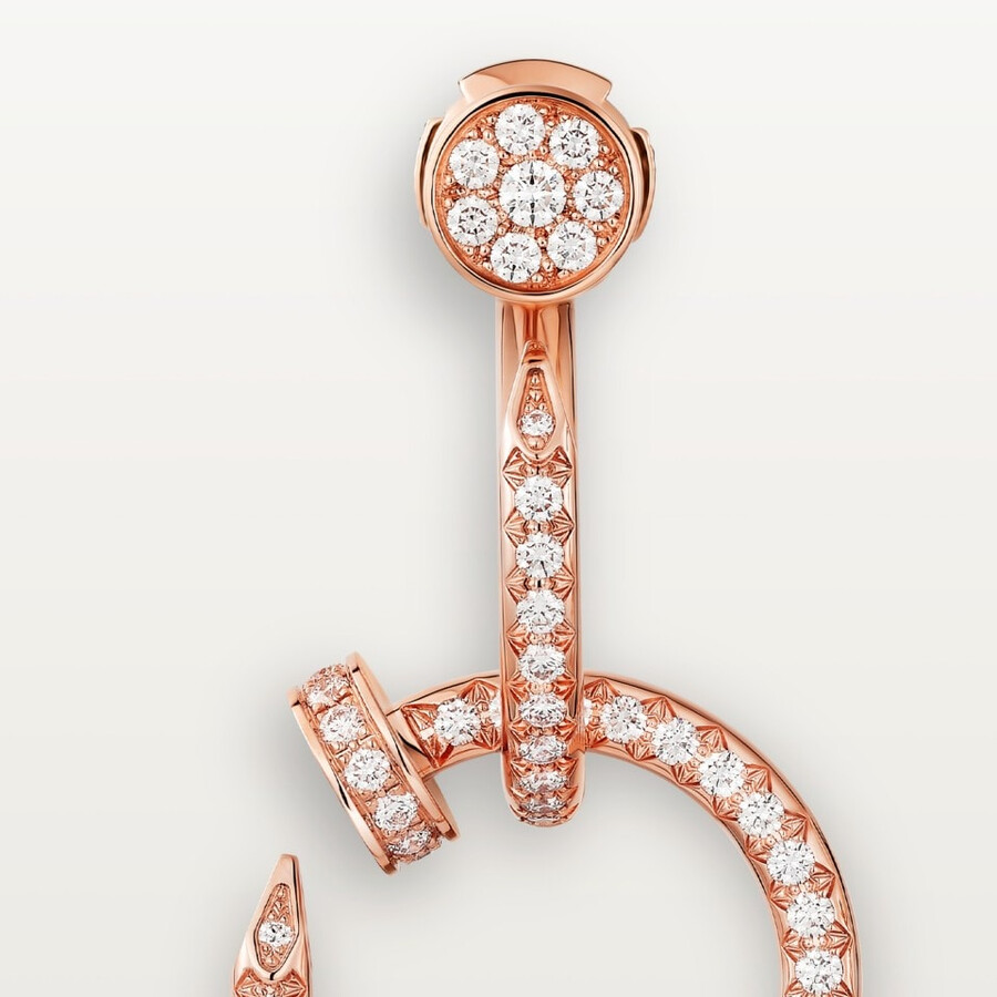juste un clou earrings double paved