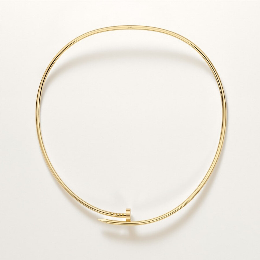 juste un clou torque necklace small model reverse-set diamonds