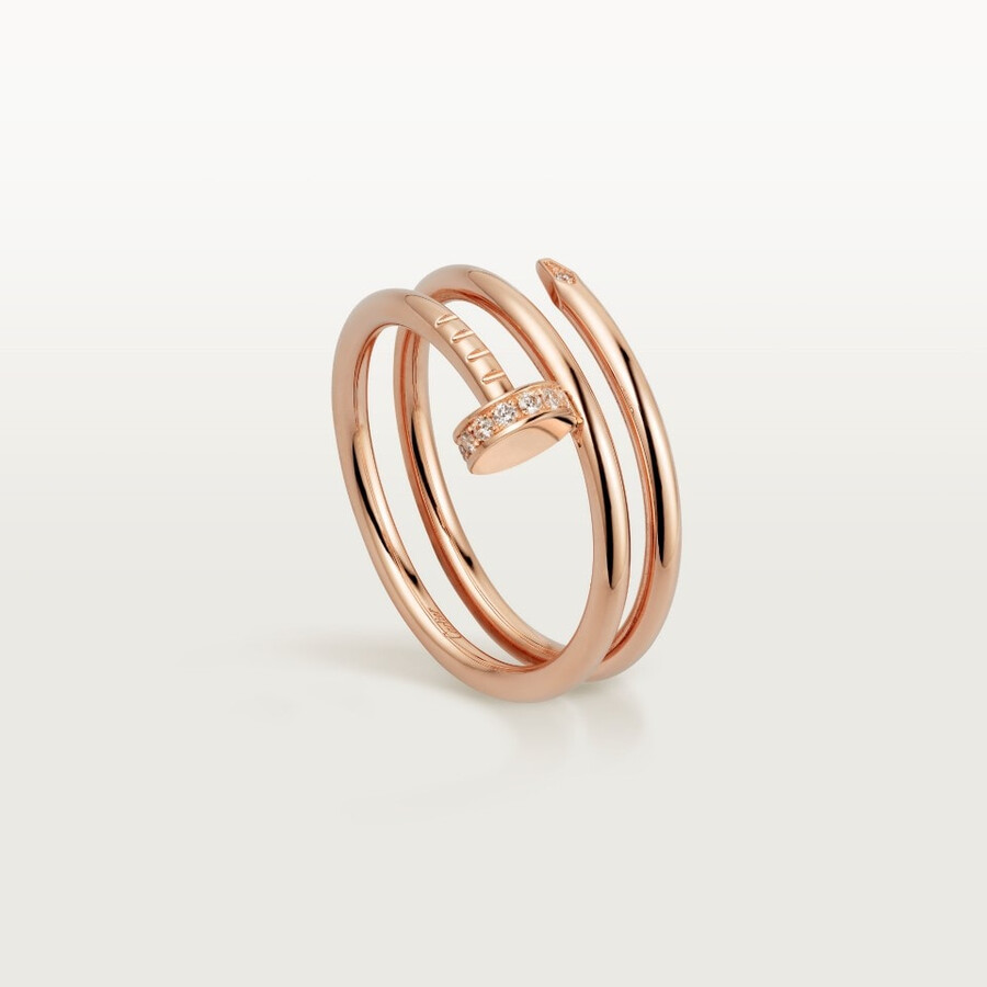 juste un clou ring double diamonds