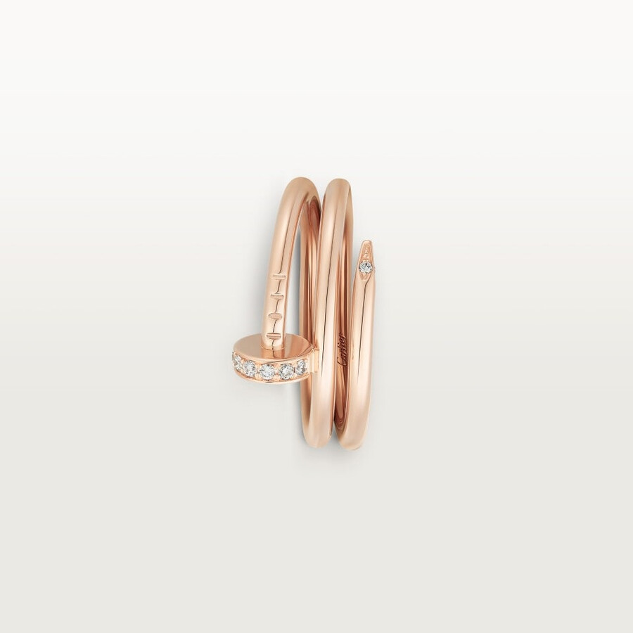 juste un clou ring double diamonds