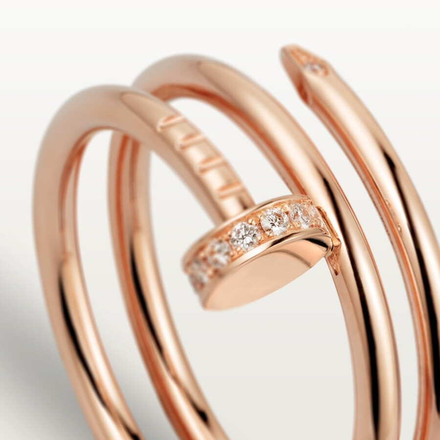 juste un clou ring double diamonds