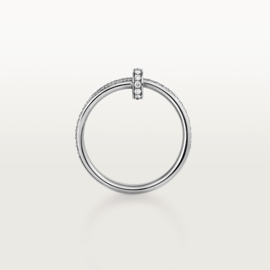 juste un clou ring double half-paved