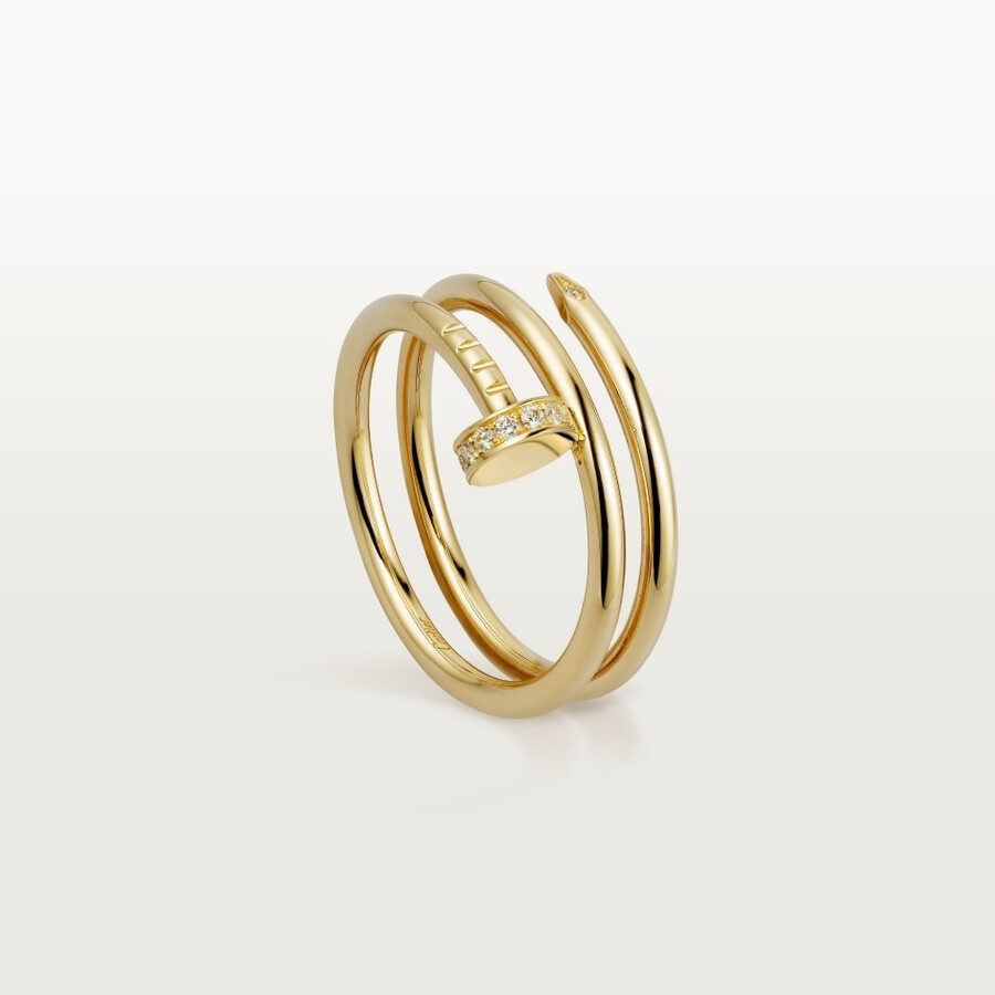 juste un clou ring double diamonds
