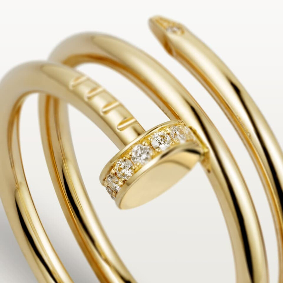 juste un clou ring double diamonds
