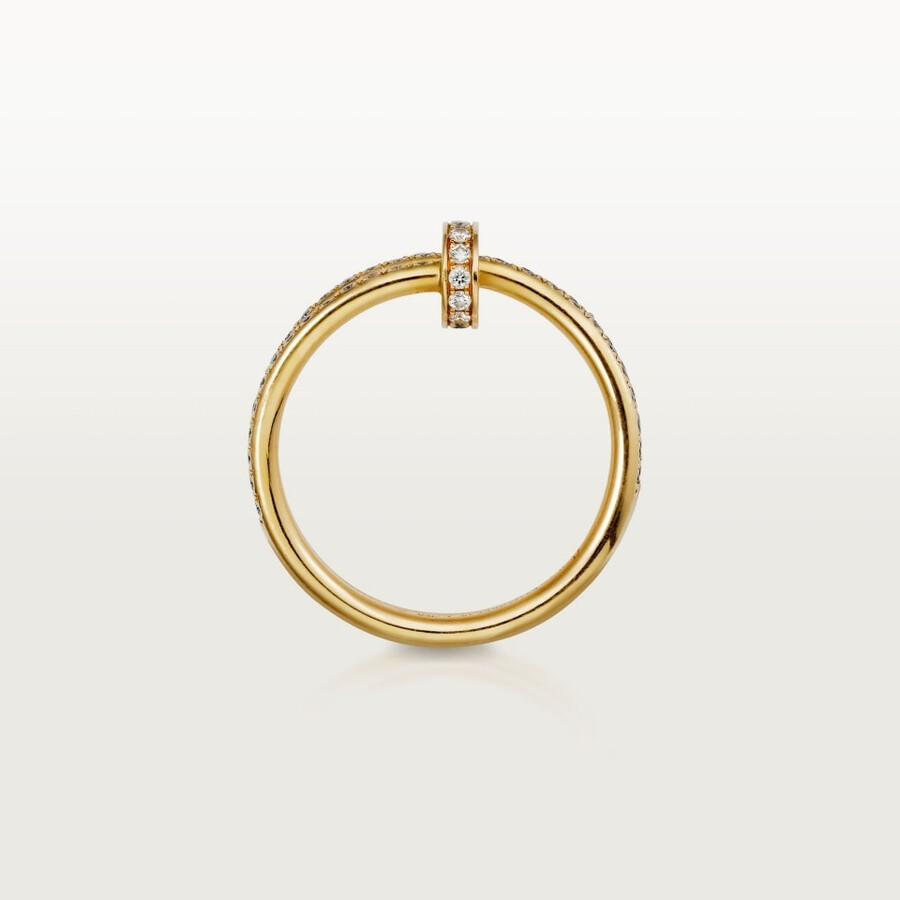 juste un clou ring double half-paved