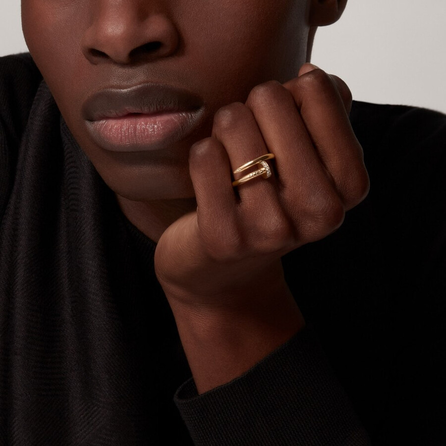 juste un clou ring classic model diamonds