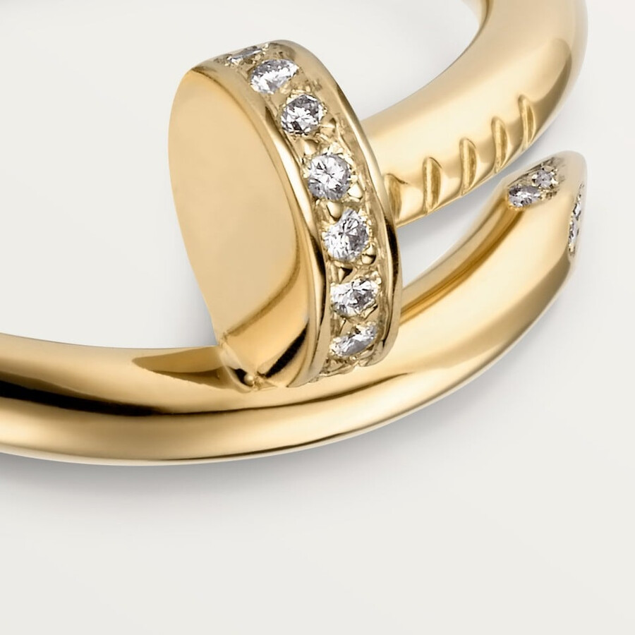 juste un clou ring classic model diamonds