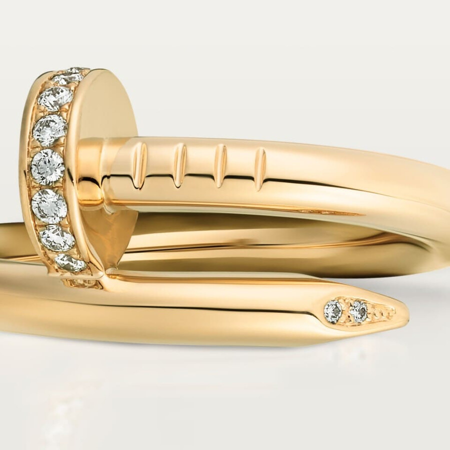 juste un clou ring classic model diamonds