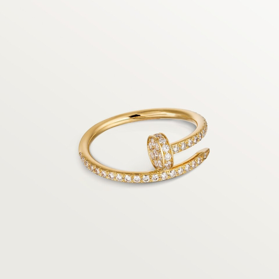 juste un clou ring small model half-paved