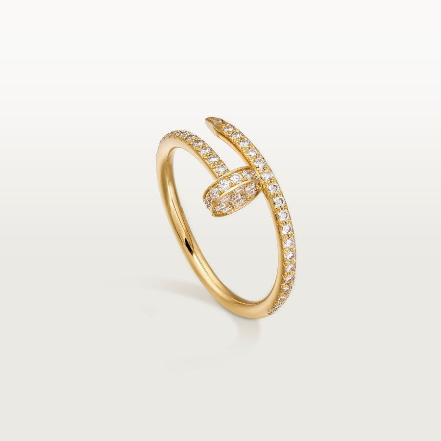 juste un clou ring small model half-paved