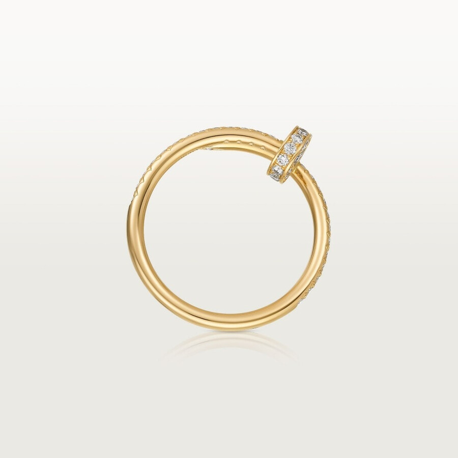 juste un clou ring small model half-paved