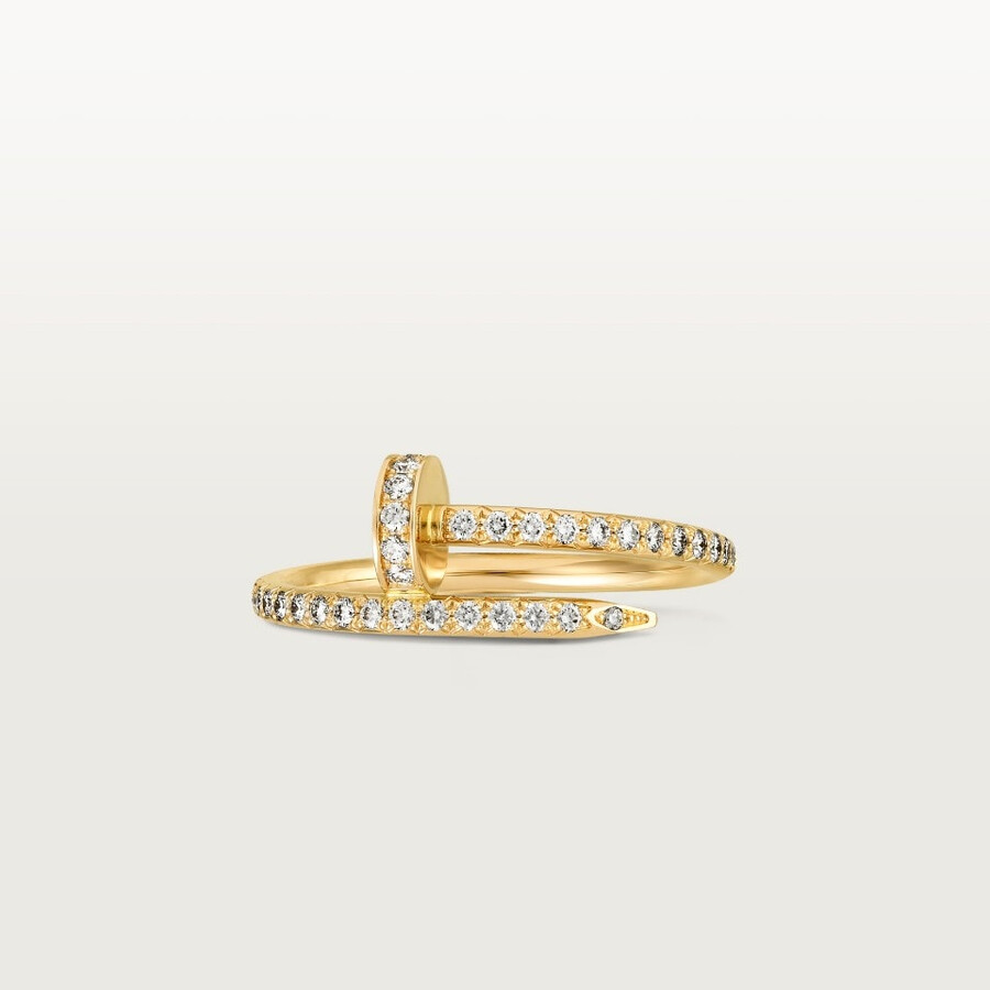 juste un clou ring small model half-paved