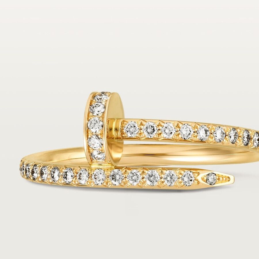 juste un clou ring small model half-paved