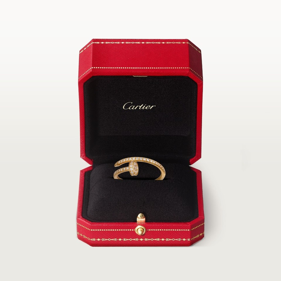 juste un clou ring small model half-paved