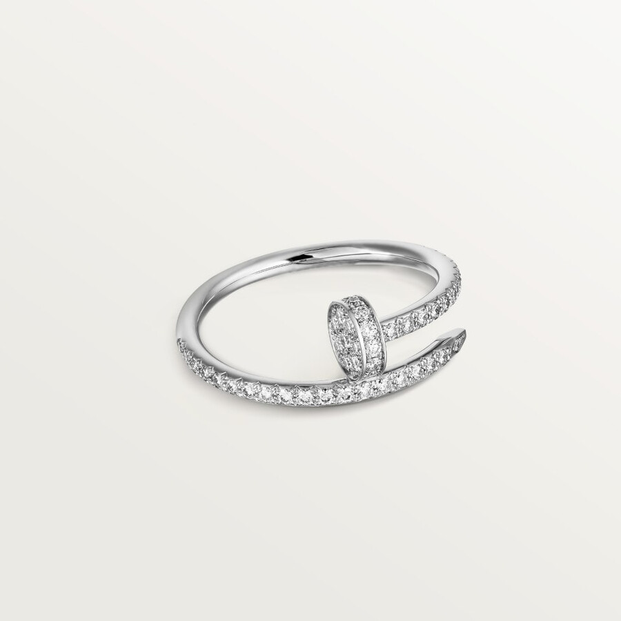 juste un clou ring small model half-paved