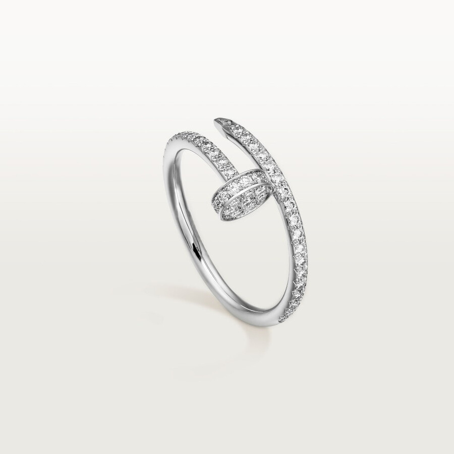 juste un clou ring small model half-paved