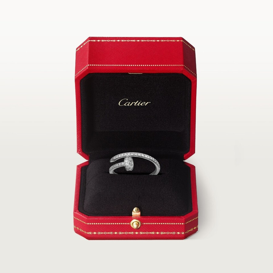 juste un clou ring small model half-paved