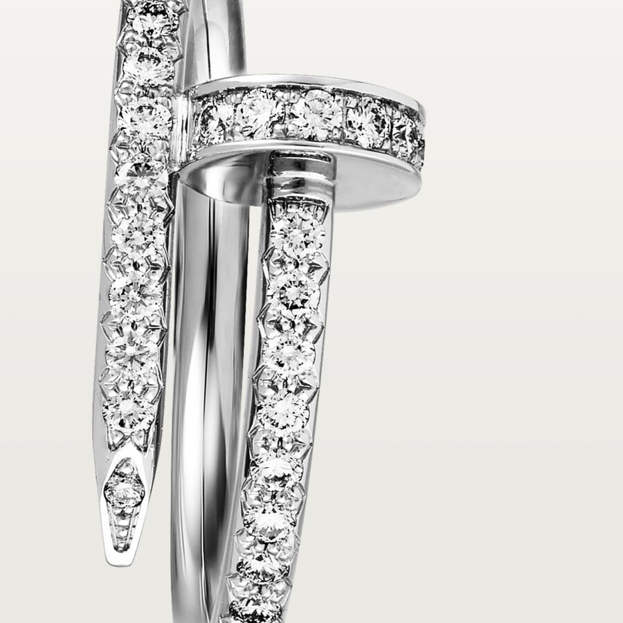 juste un clou ring small model half-paved