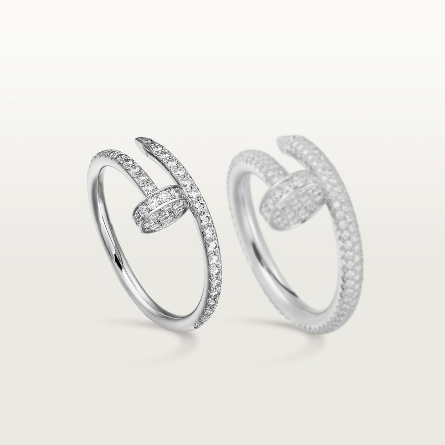 juste un clou ring small model half-paved