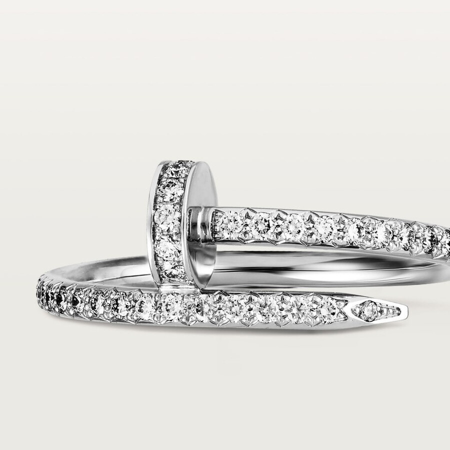 juste un clou ring small model half-paved