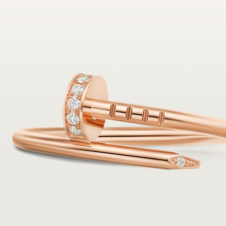 juste un clou ring small model diamonds