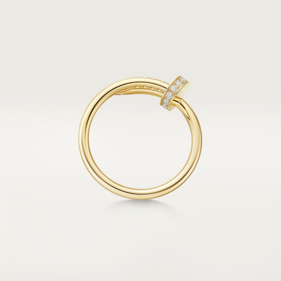 juste un clou ring small model diamonds