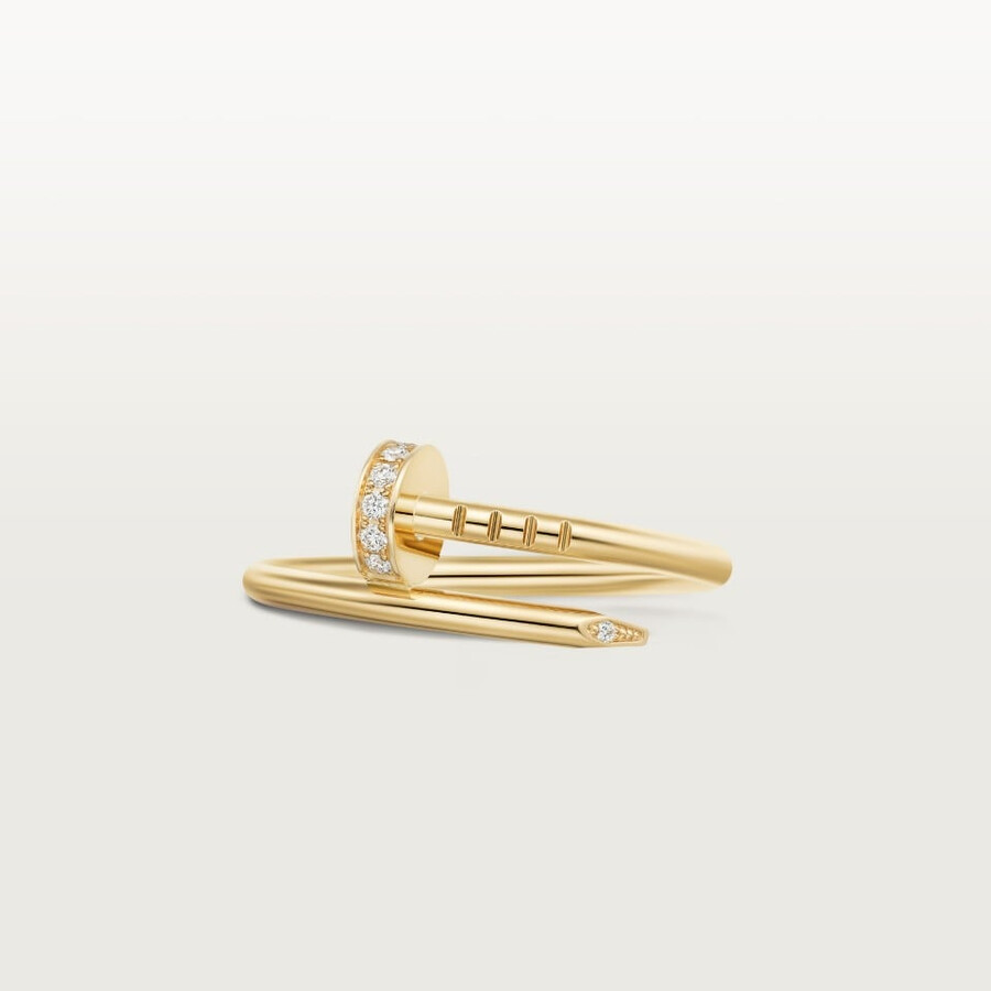 juste un clou ring small model diamonds