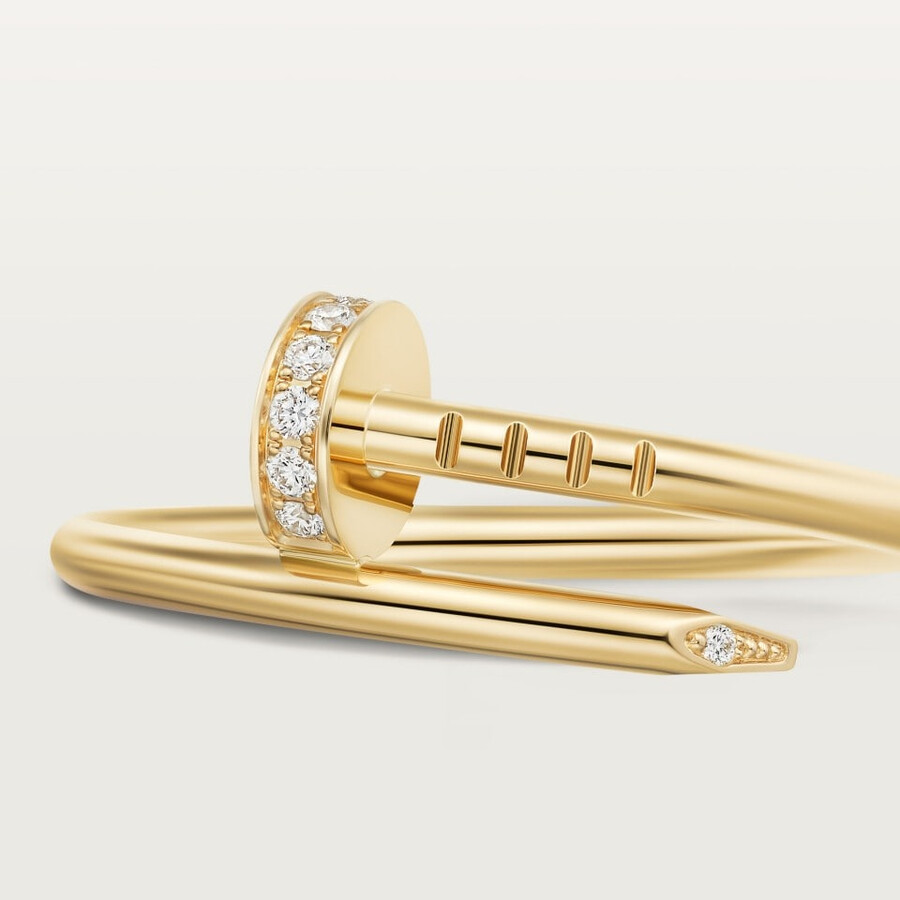 juste un clou ring small model diamonds