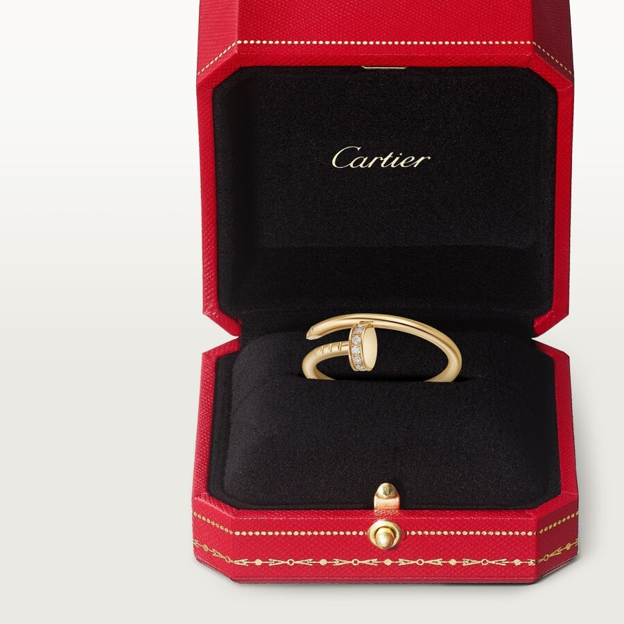 juste un clou ring small model diamonds