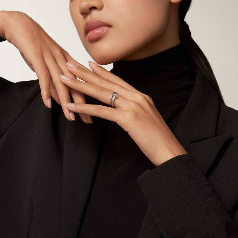 juste un clou ring small model diamonds