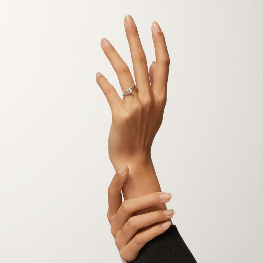 juste un clou ring small model diamonds