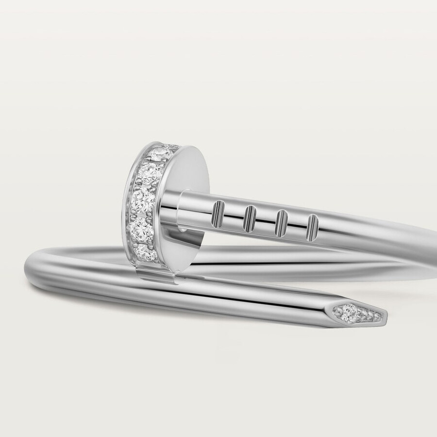 juste un clou ring small model diamonds