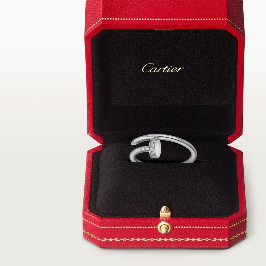 juste un clou ring small model diamonds