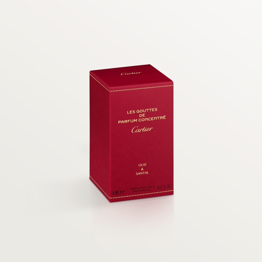 les gouttes de parfum concentré cartier - oud santal