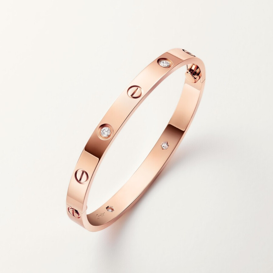 love bracelet classic model 4 diamonds