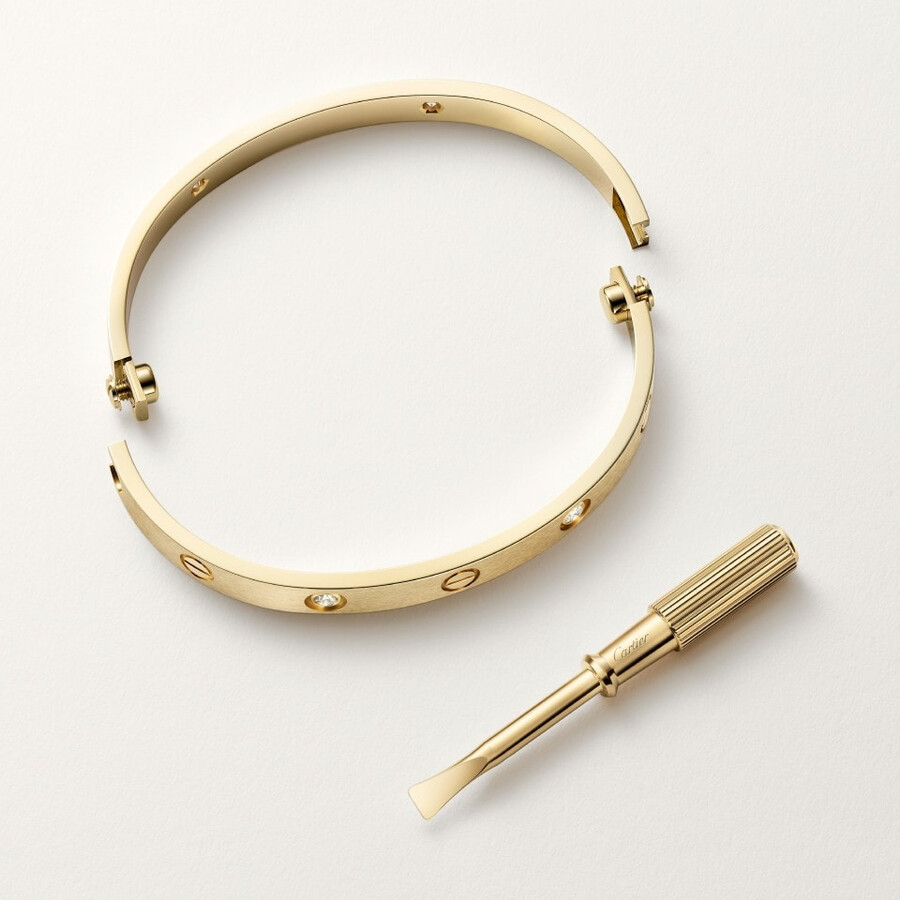love bracelet classic model 4 diamonds